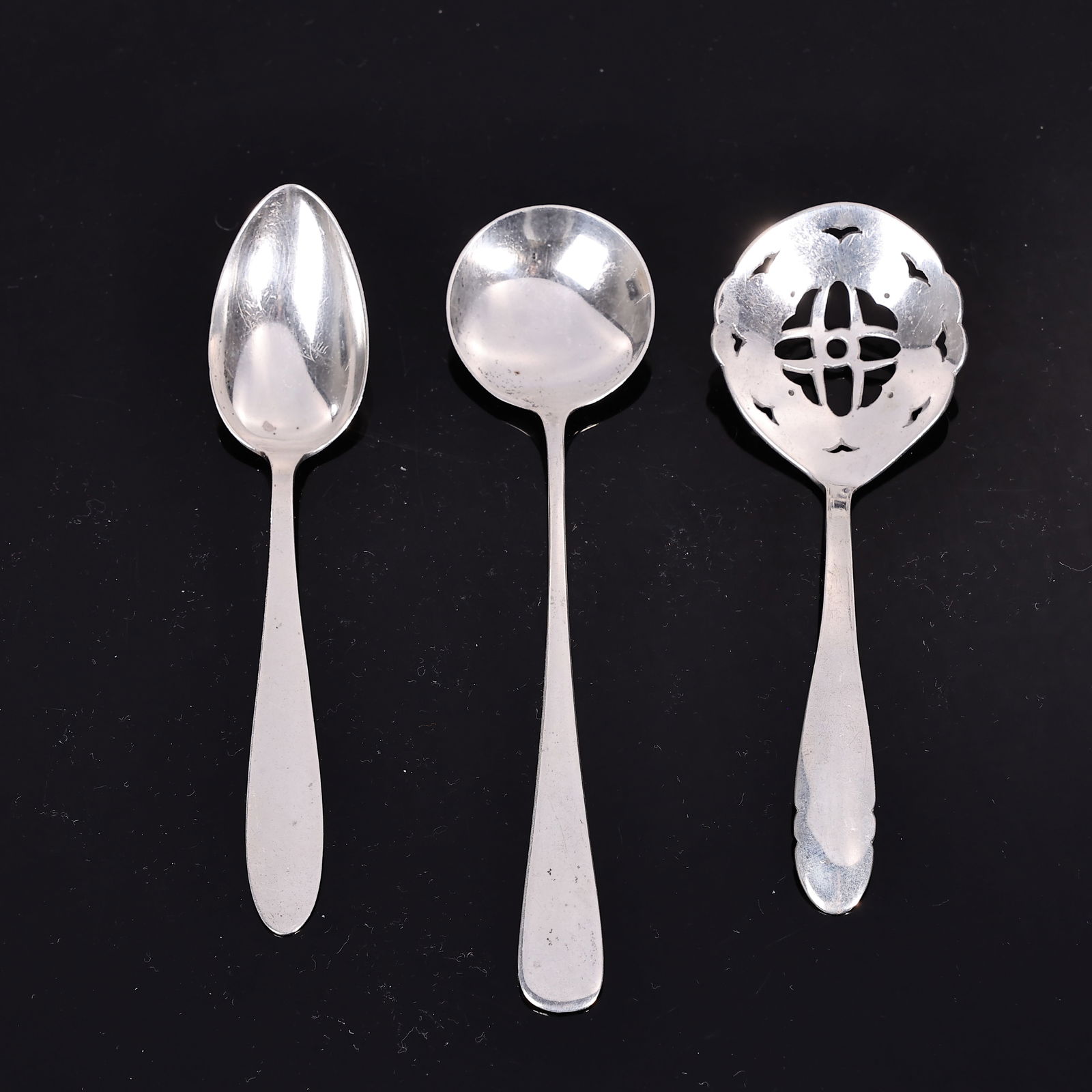 Three Sterling Silver Table Spoons Including Hand Wrought Fargo (1 of 7)
