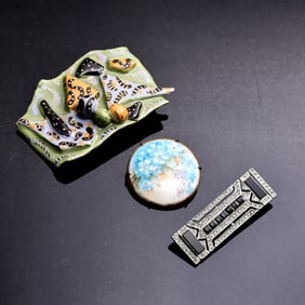 Three Vintage Collectable Brooches