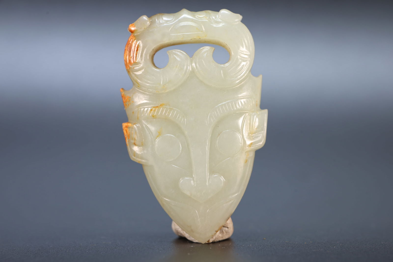 Jade Carved Beast Face Pattern Bi (1 of 7)