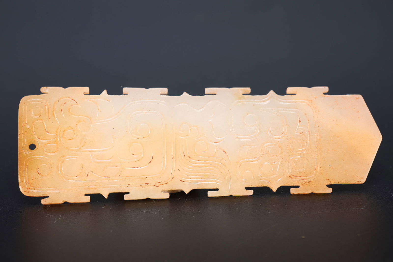Jade Carved Phoenix Pattern Bi (1 of 6)