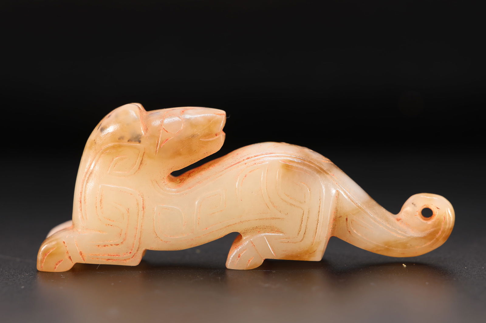 Jade Carved Beast Shape Ornament (1 of 6)