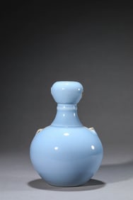 Light Grey Glazed Porcelain Zun