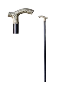 Brass Handle Wooden Walking Stick Cane