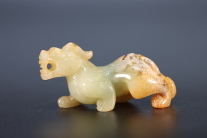 Jade Carved Beast Shape Ornament