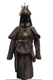 Silk Embroidery Nail Dot Pattern Battle Robe