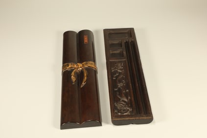 Red Sandalwood Gold Drawing Carved Dragon Pattern Lid Box