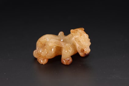 Jade Carved Beast Shape Ornament