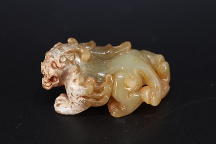 Jade Carved Beast Shape Ornament
