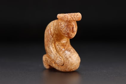 Jade Carved Character Shape Ornament