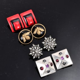 Vintage Costume Earrings By Joan River, BaubleBar, Luken