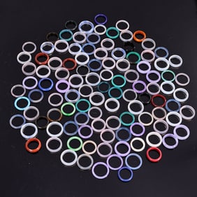 Collection Of Gemstone Crystal Rings