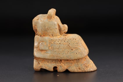 Jade Carved Bird Shape Ornament