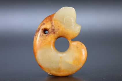 Hongshan Jade Carved Pig Dragon Shape Ornament