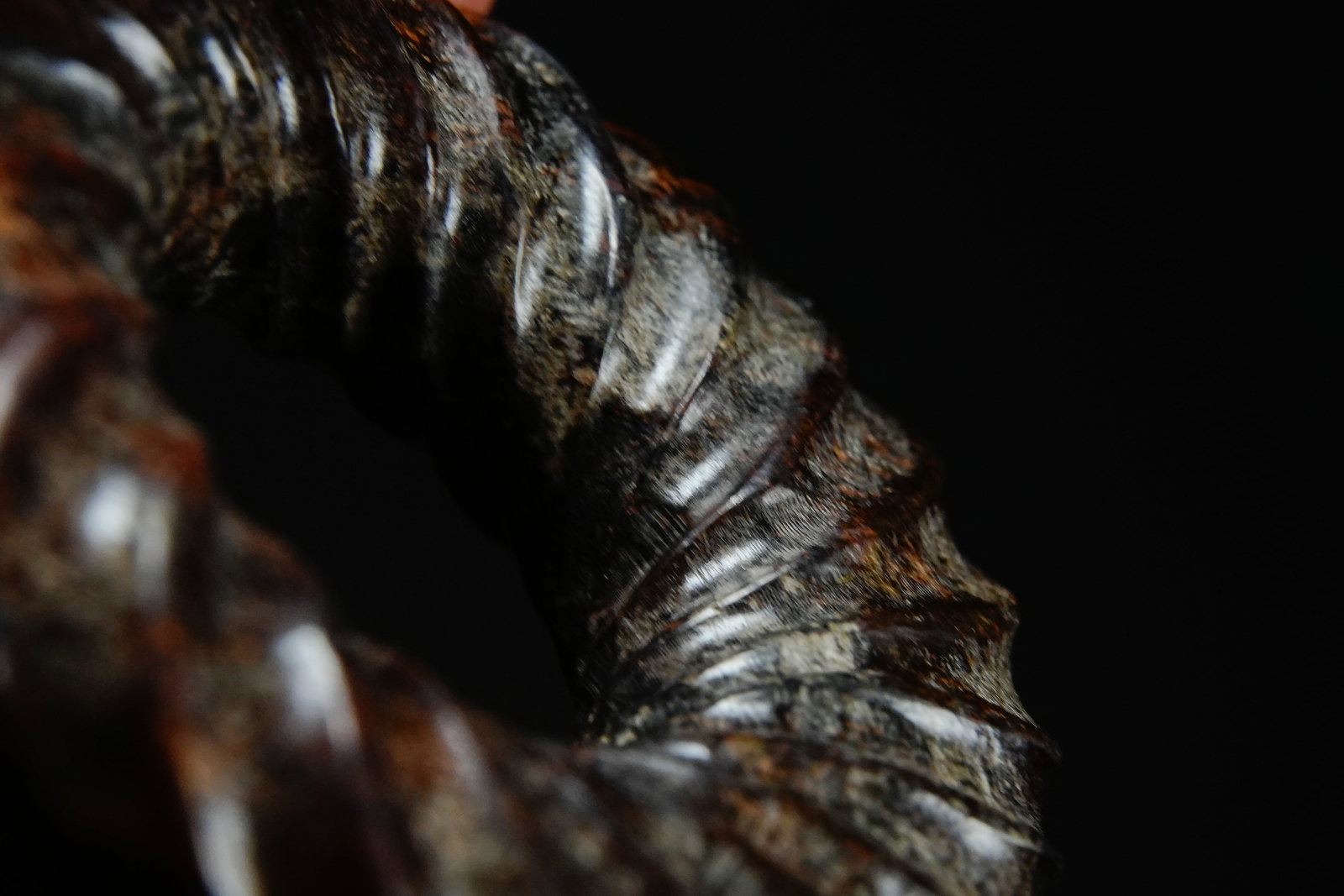 Jade Rope Pattern Ring - 10