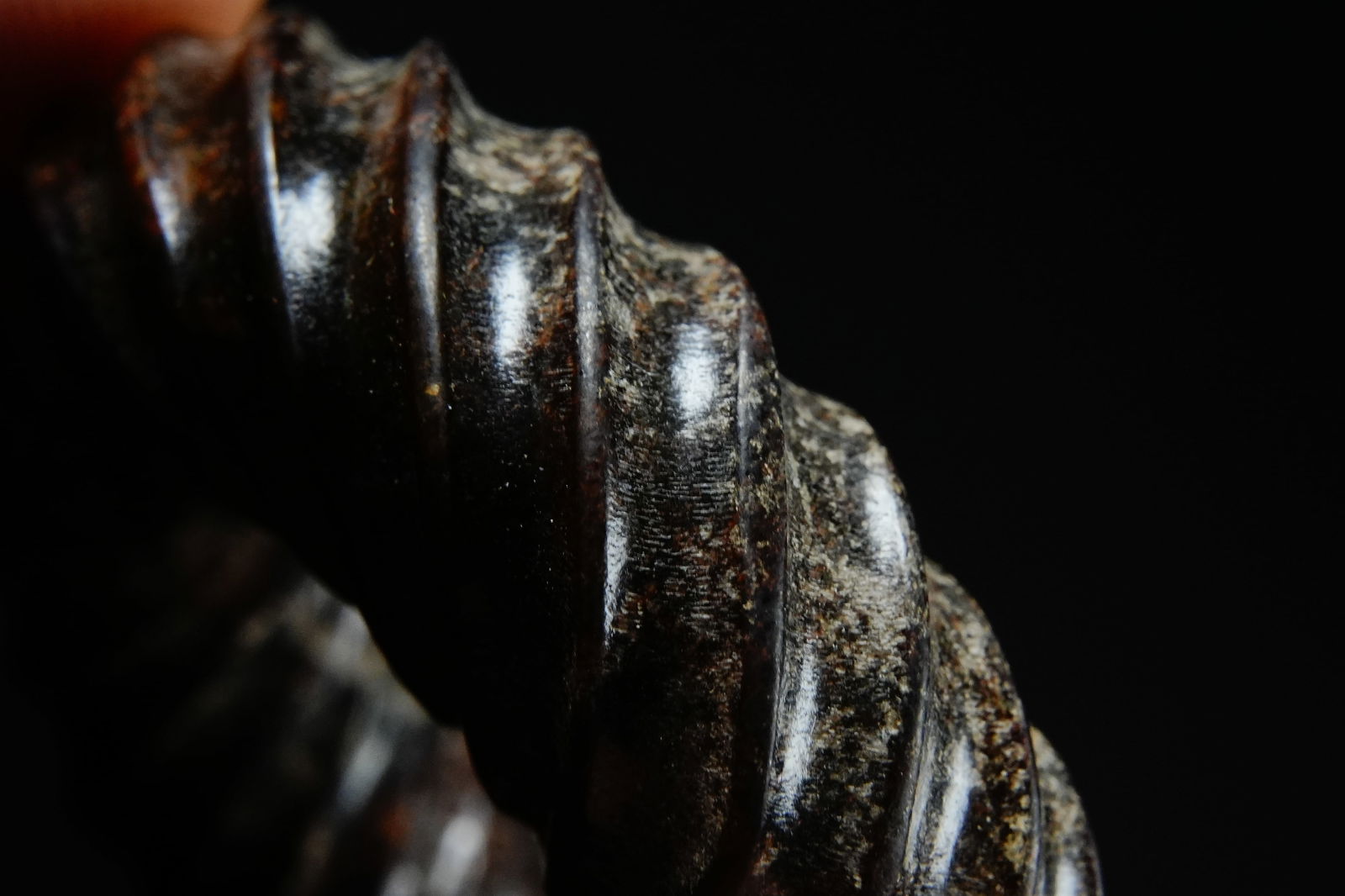 Jade Rope Pattern Ring - 6