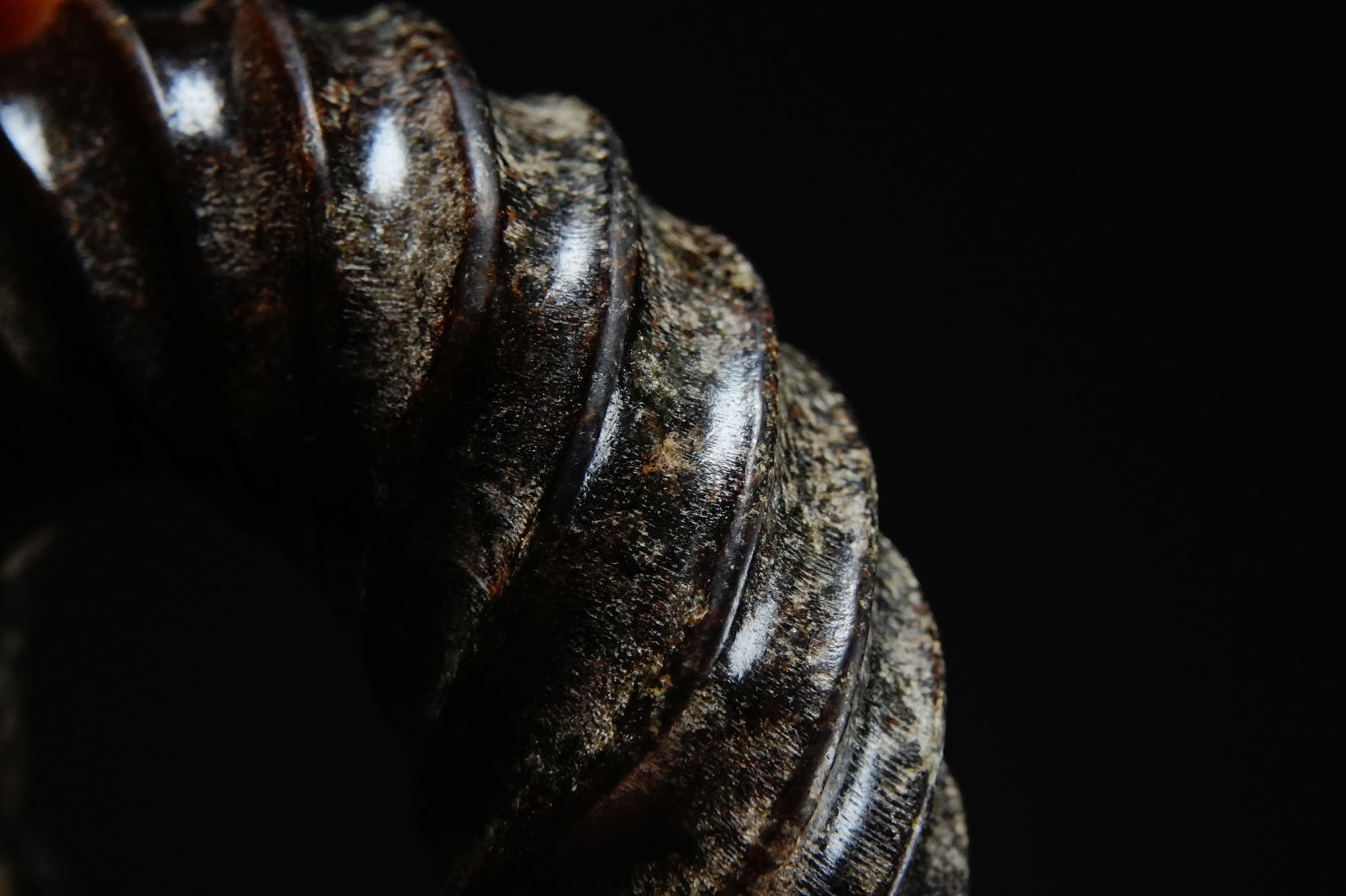 Jade Rope Pattern Ring - 9