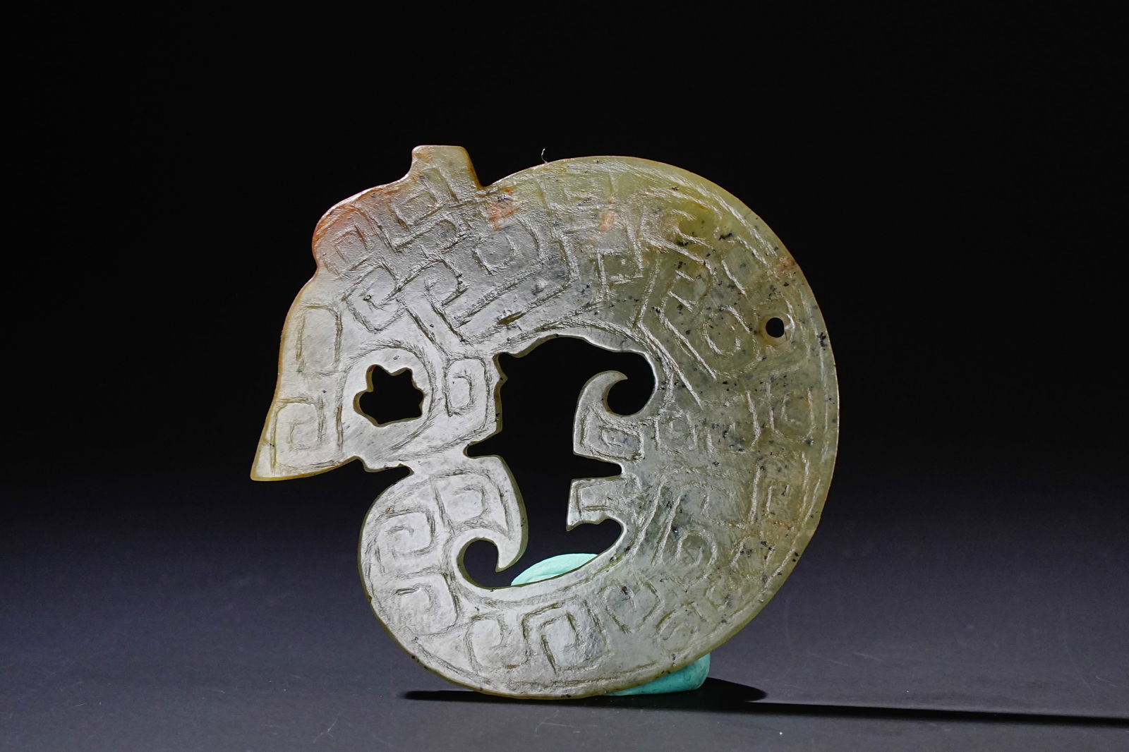 Jade Dragon Pattern Bi - 2