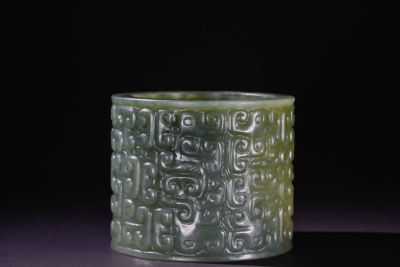 Jade Cloud Pattern Cong: Jade Cloud Pattern Cong (5.2 x 0.43 cm)