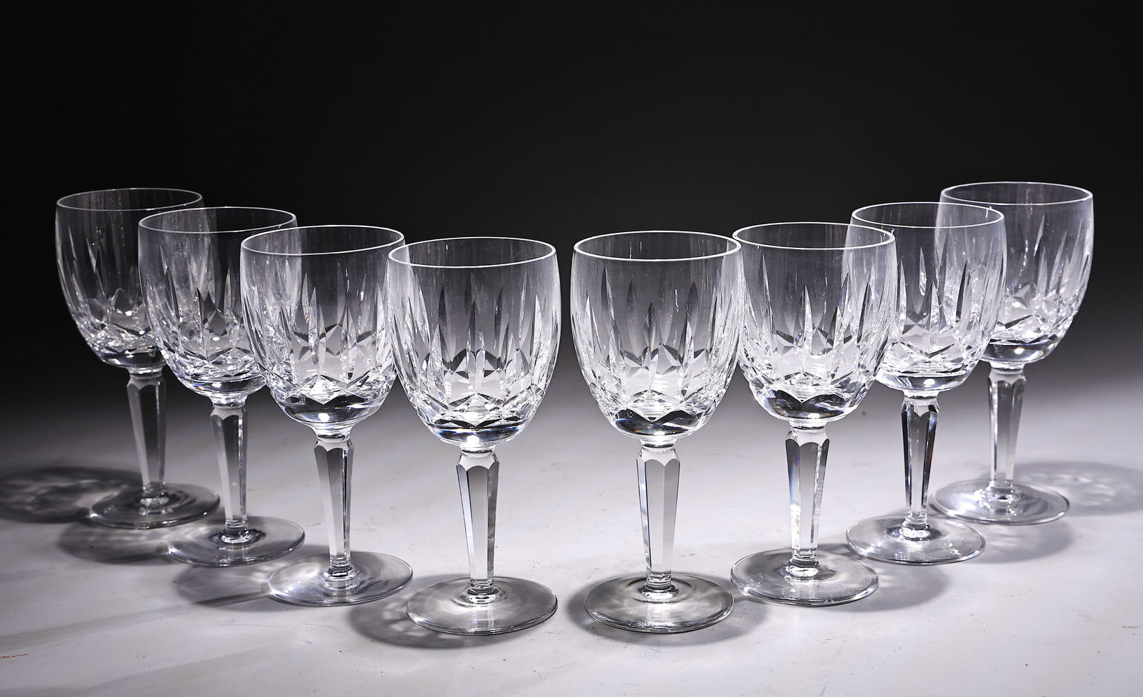 Waterford 7" Kildare Claret Water Goblet 7" Glasses Set Of 8 (1 of 7)