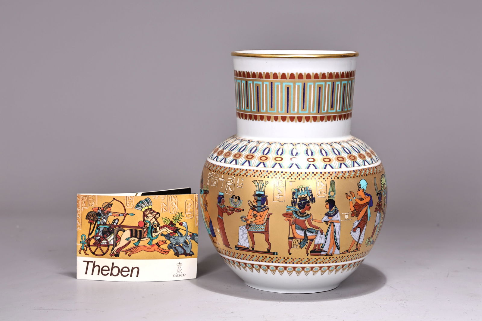 Kaiser Theben King Tut Pharaoh Tutankhamun Pottery Vase (1 of 7)
