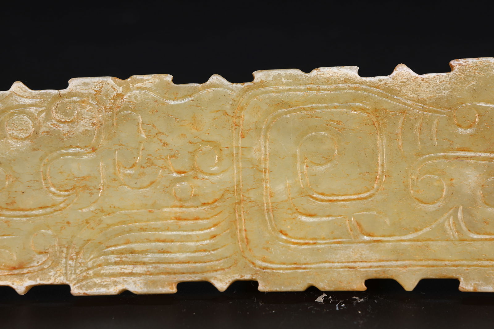 Jade Carved Phoenix Pattern Bi - 2