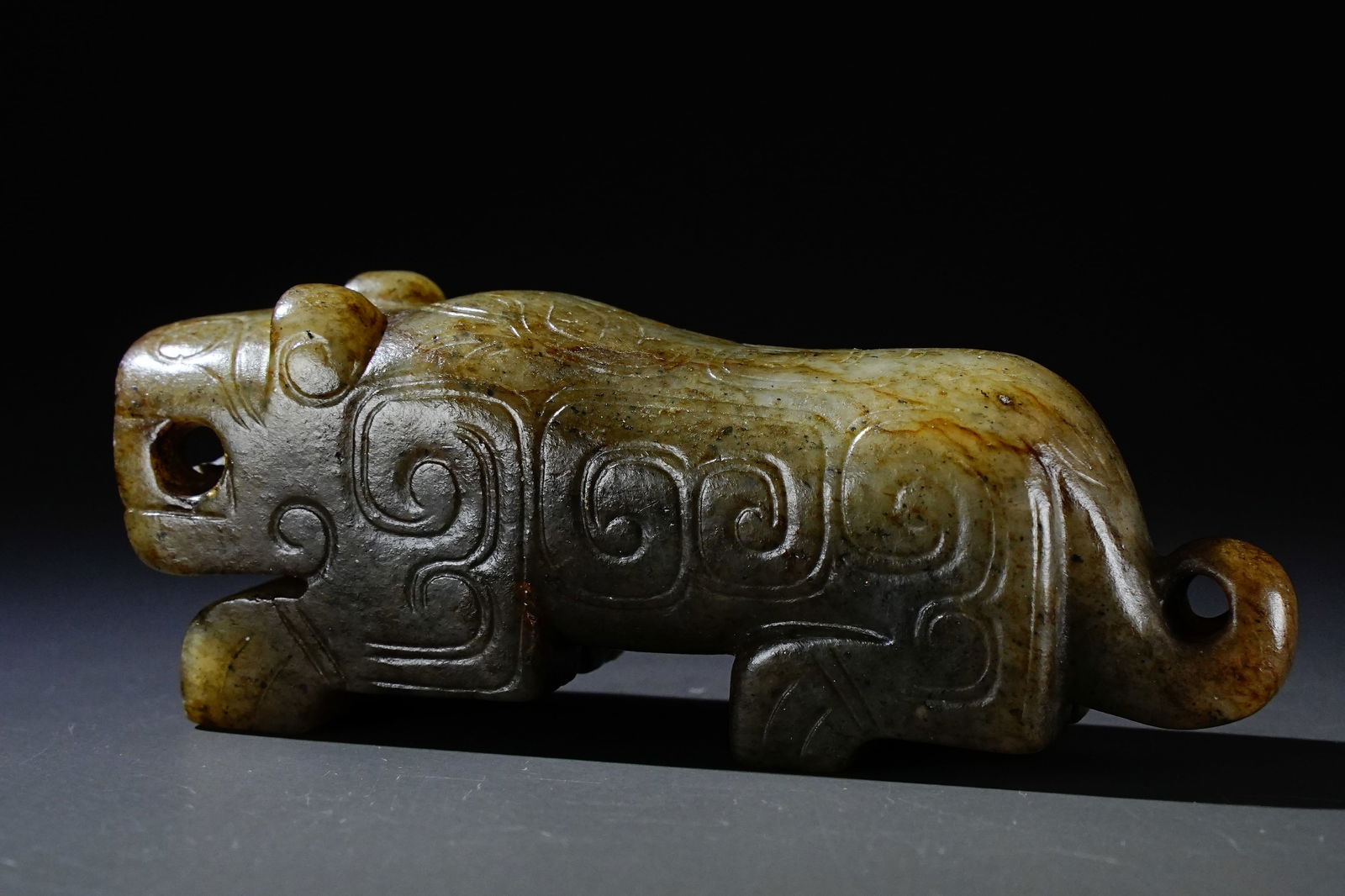 Jade Tiger Figure - 2