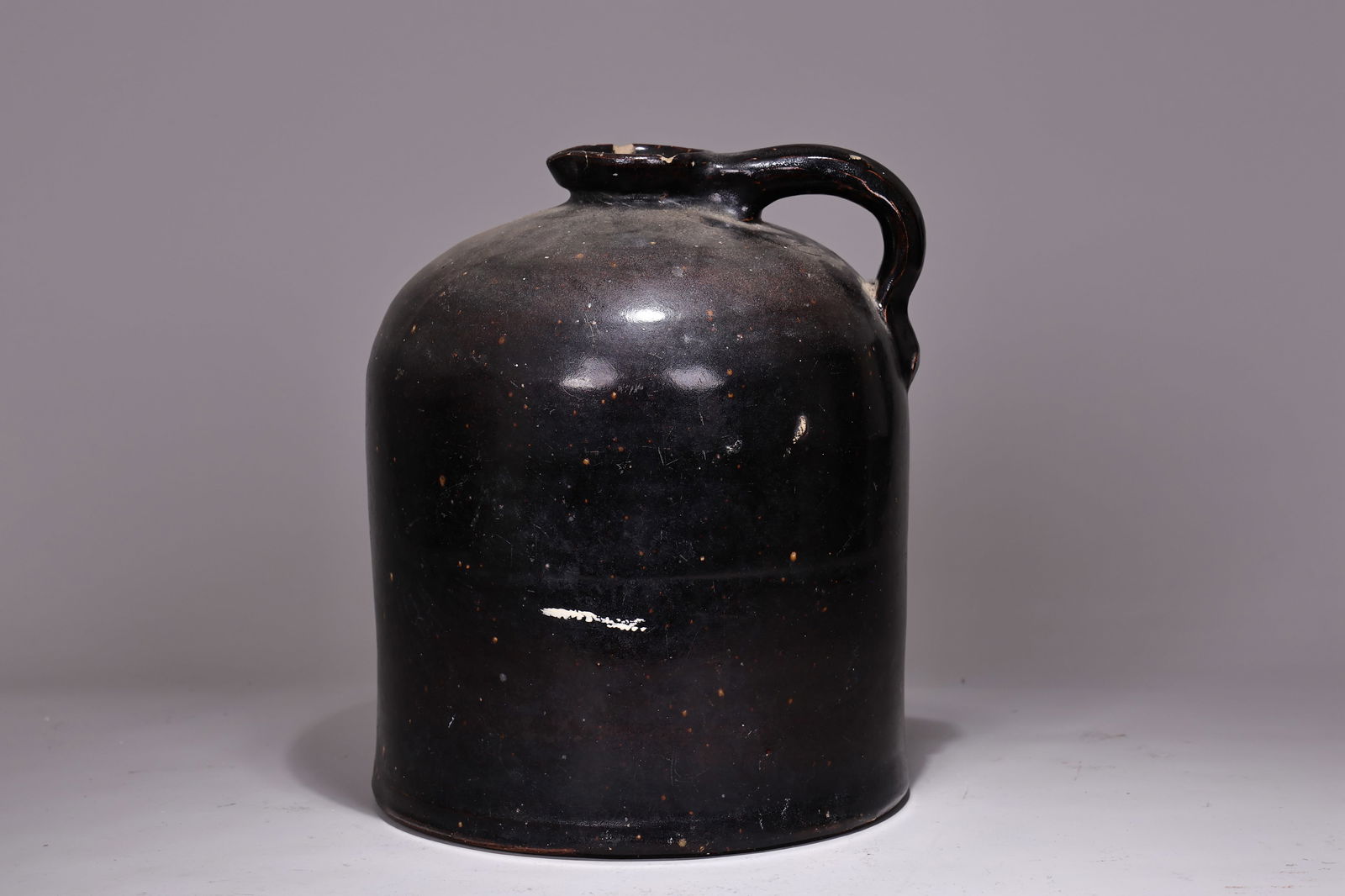 Vintage Beehive Whiskey Brown Stoneware Jug (1 of 6)