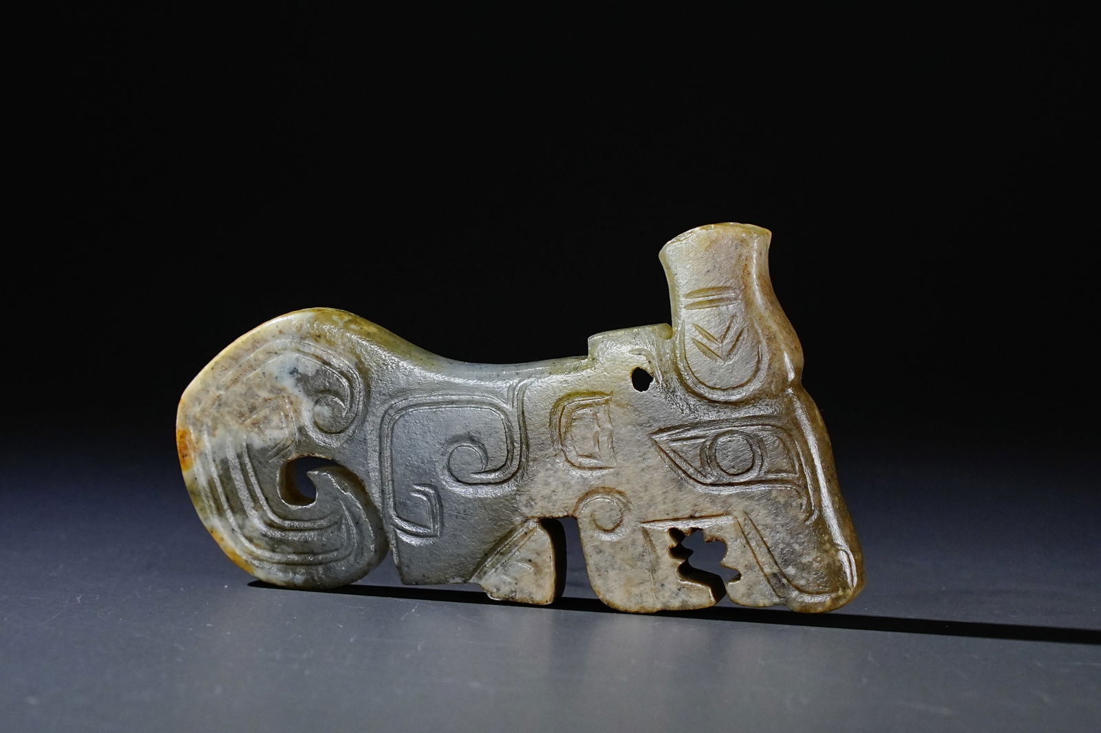 Jade Dragon Shape Flake - 2