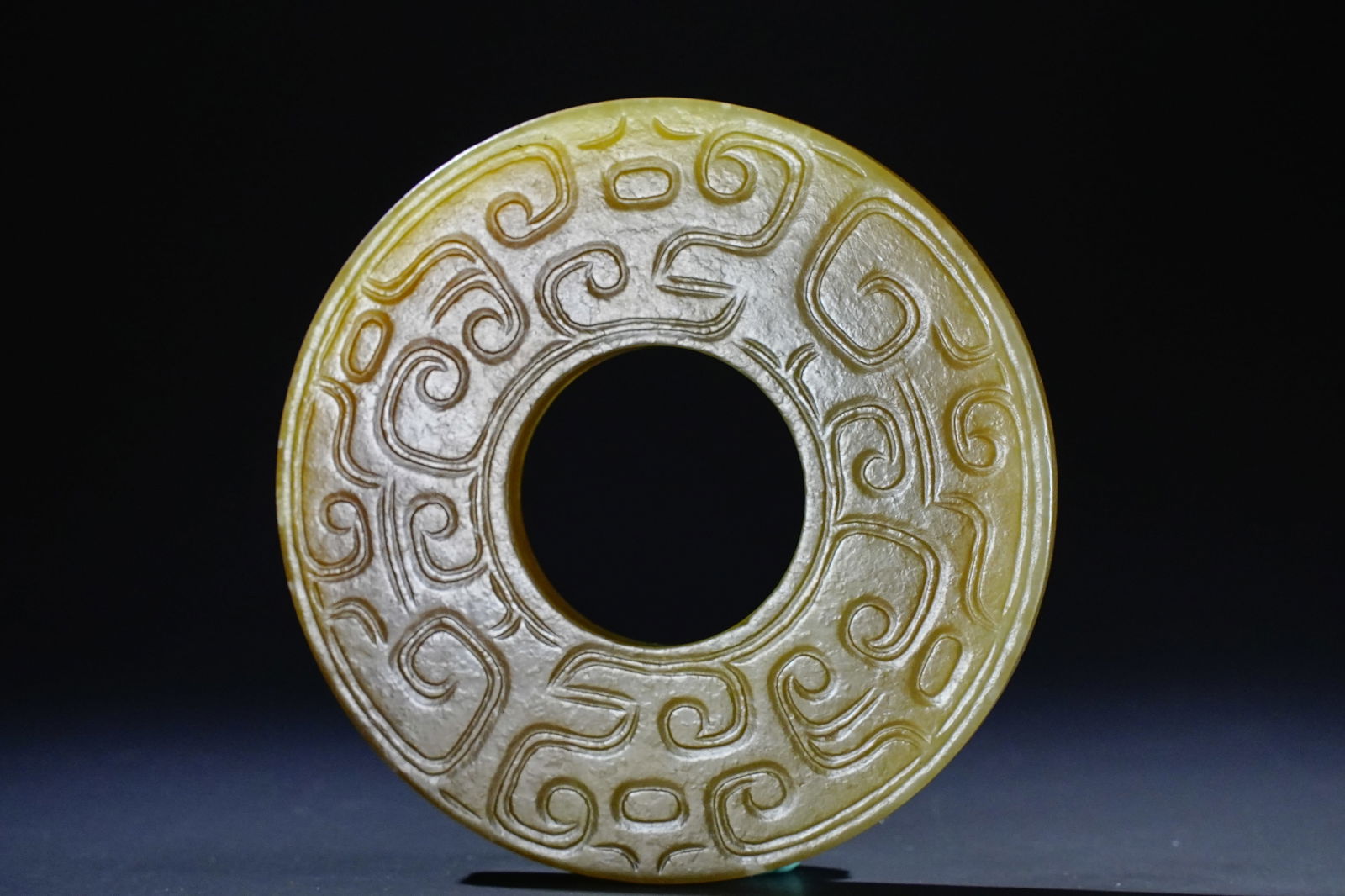 Jade Dragon Pattern Round Bi - 2
