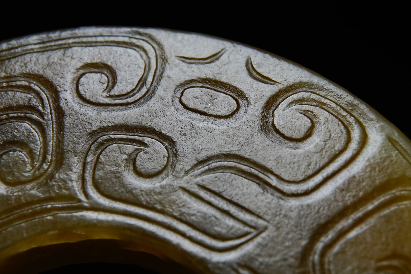 Jade Dragon Pattern Round Bi - 3