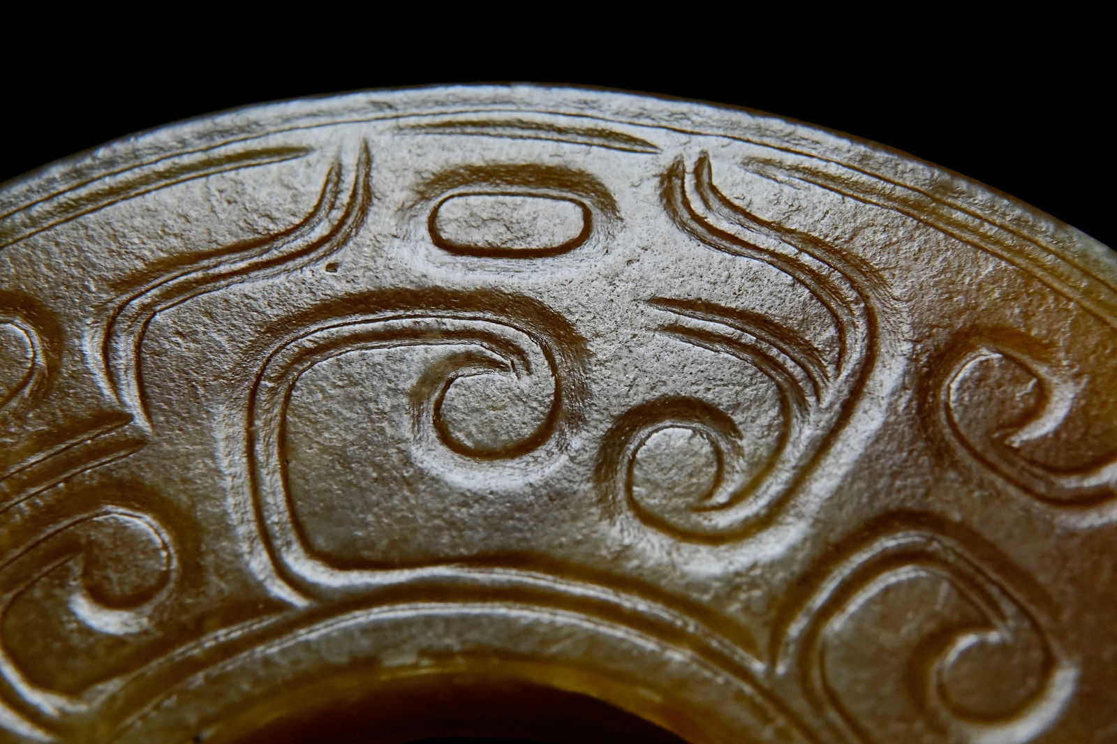Jade Dragon Pattern Round Bi - 4