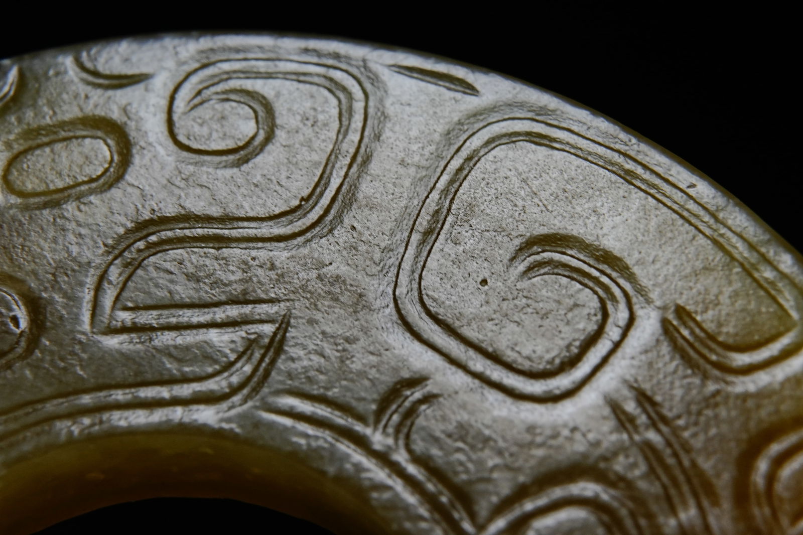 Jade Dragon Pattern Round Bi - 6