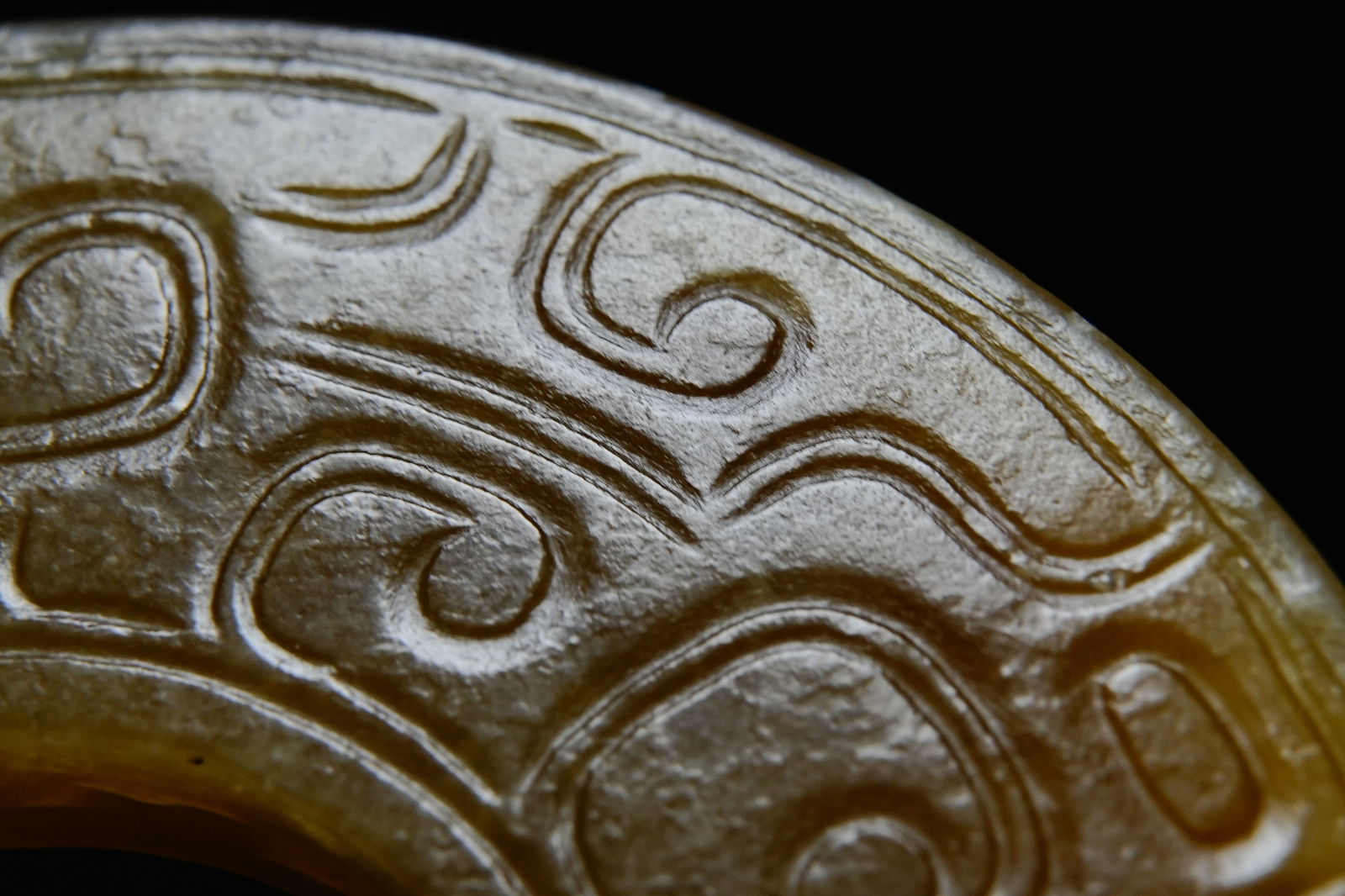 Jade Dragon Pattern Round Bi - 7