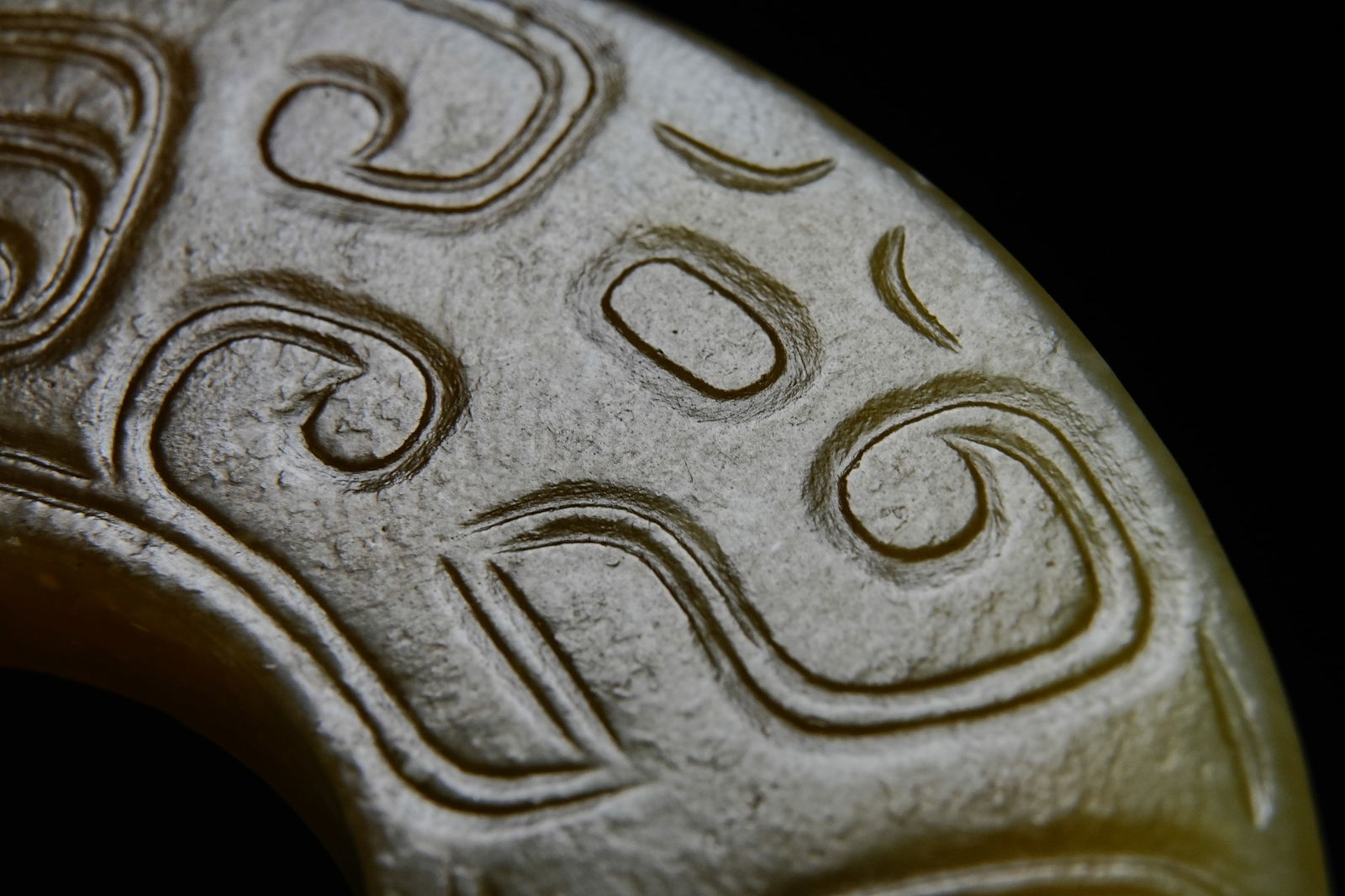 Jade Dragon Pattern Round Bi - 8