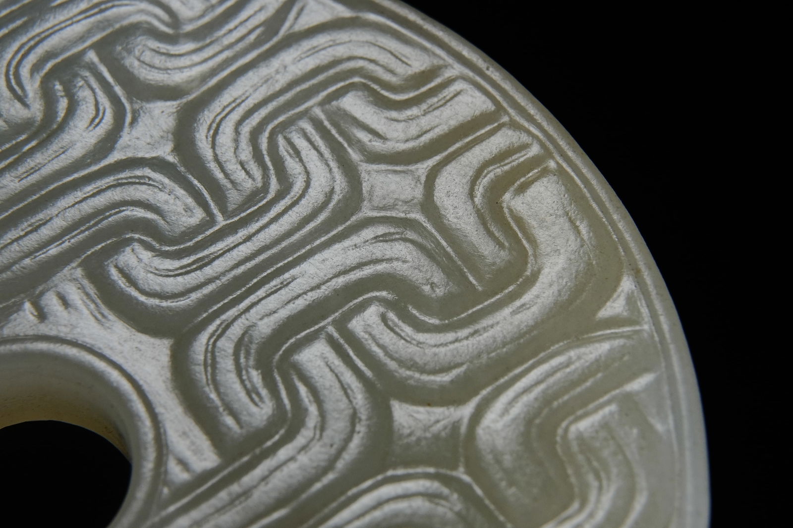 Jade Dragon Pattern Round Bi - 10