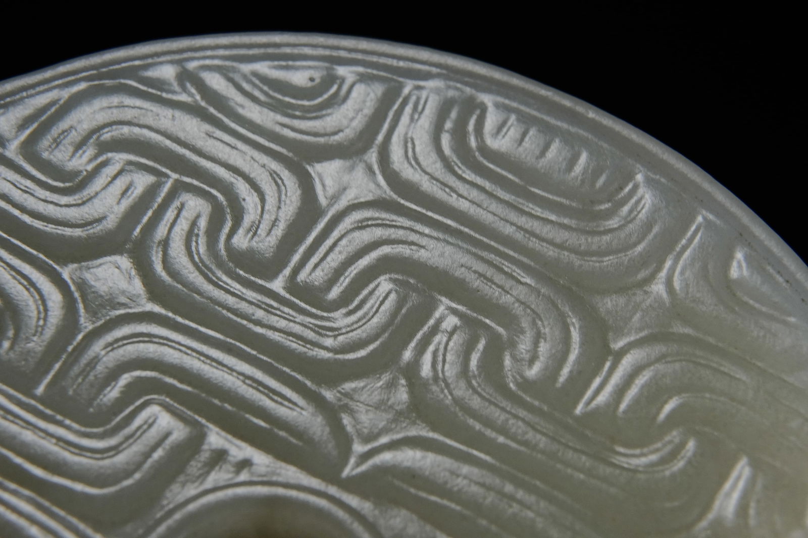 Jade Dragon Pattern Round Bi - 9