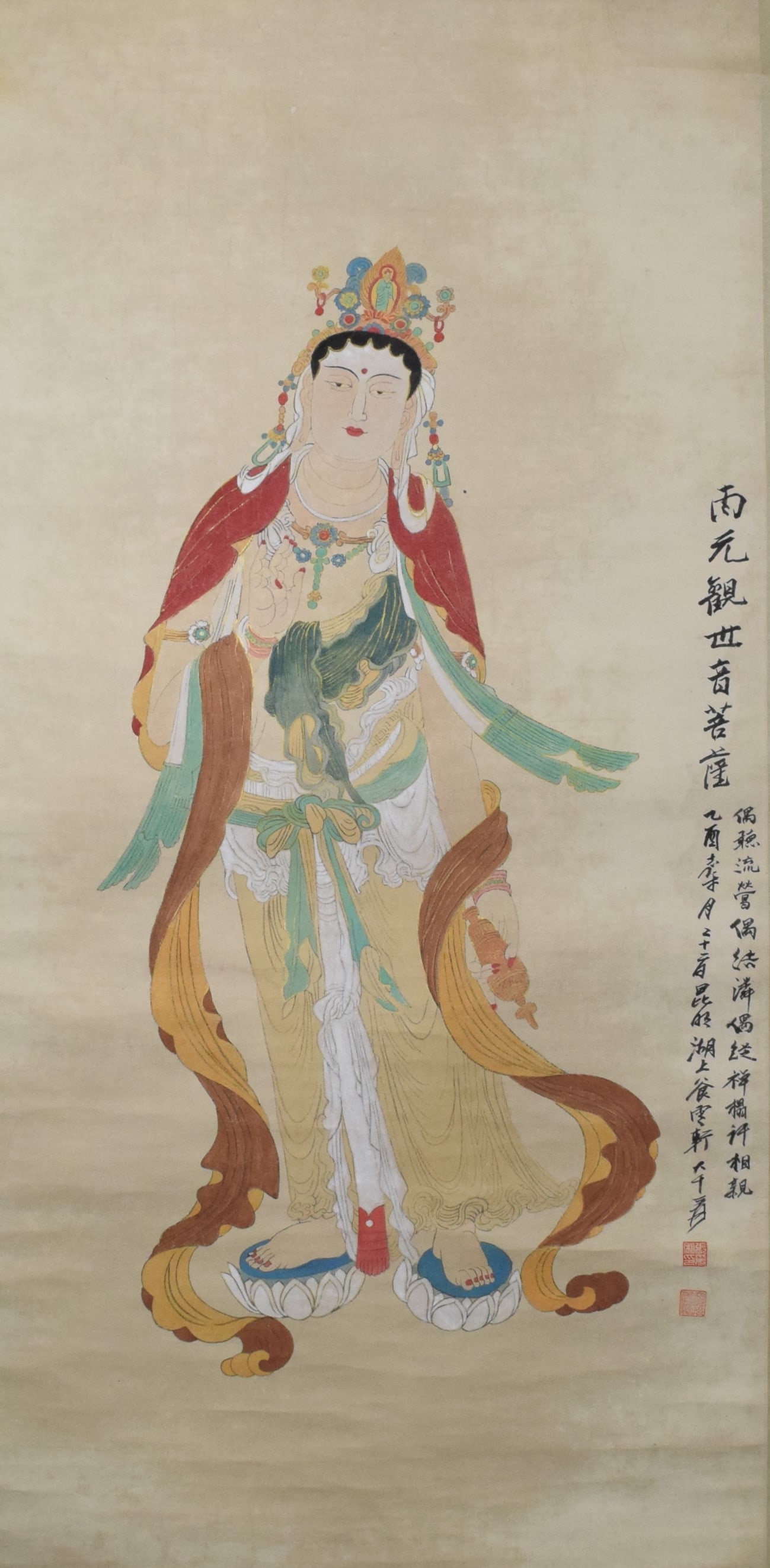 Chinese Buddha Painting, Zhang Daqian Mark (1 of 11)