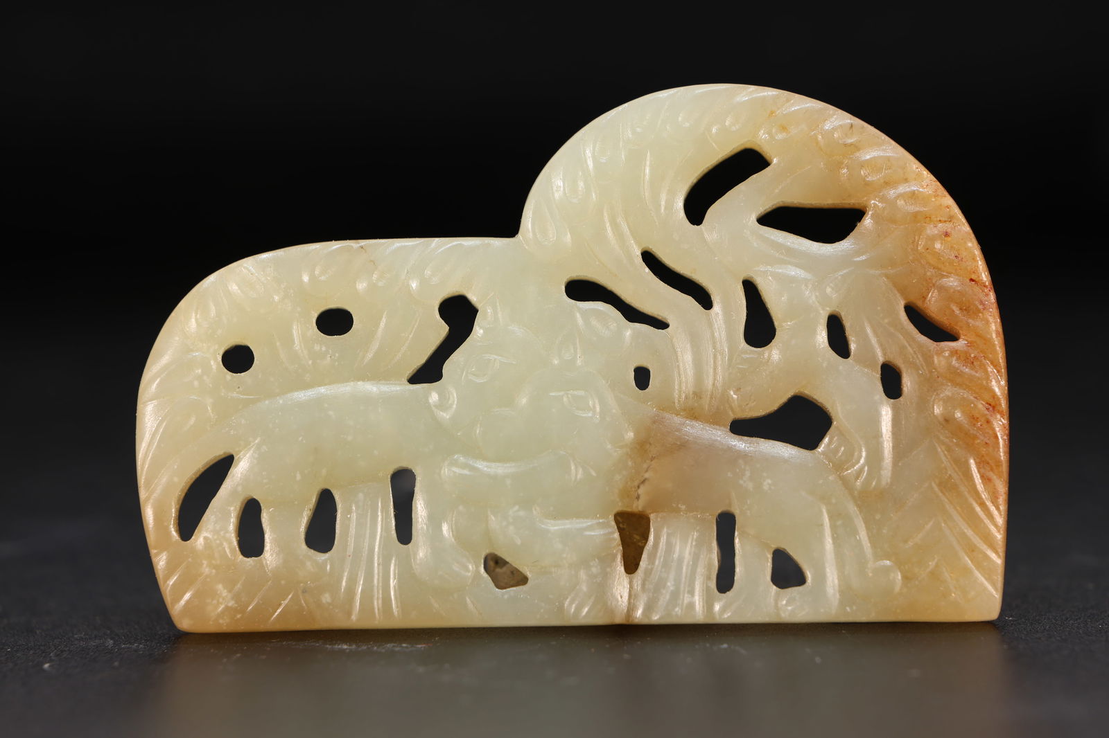 Jade Carved Beast Pattern Bi - 3
