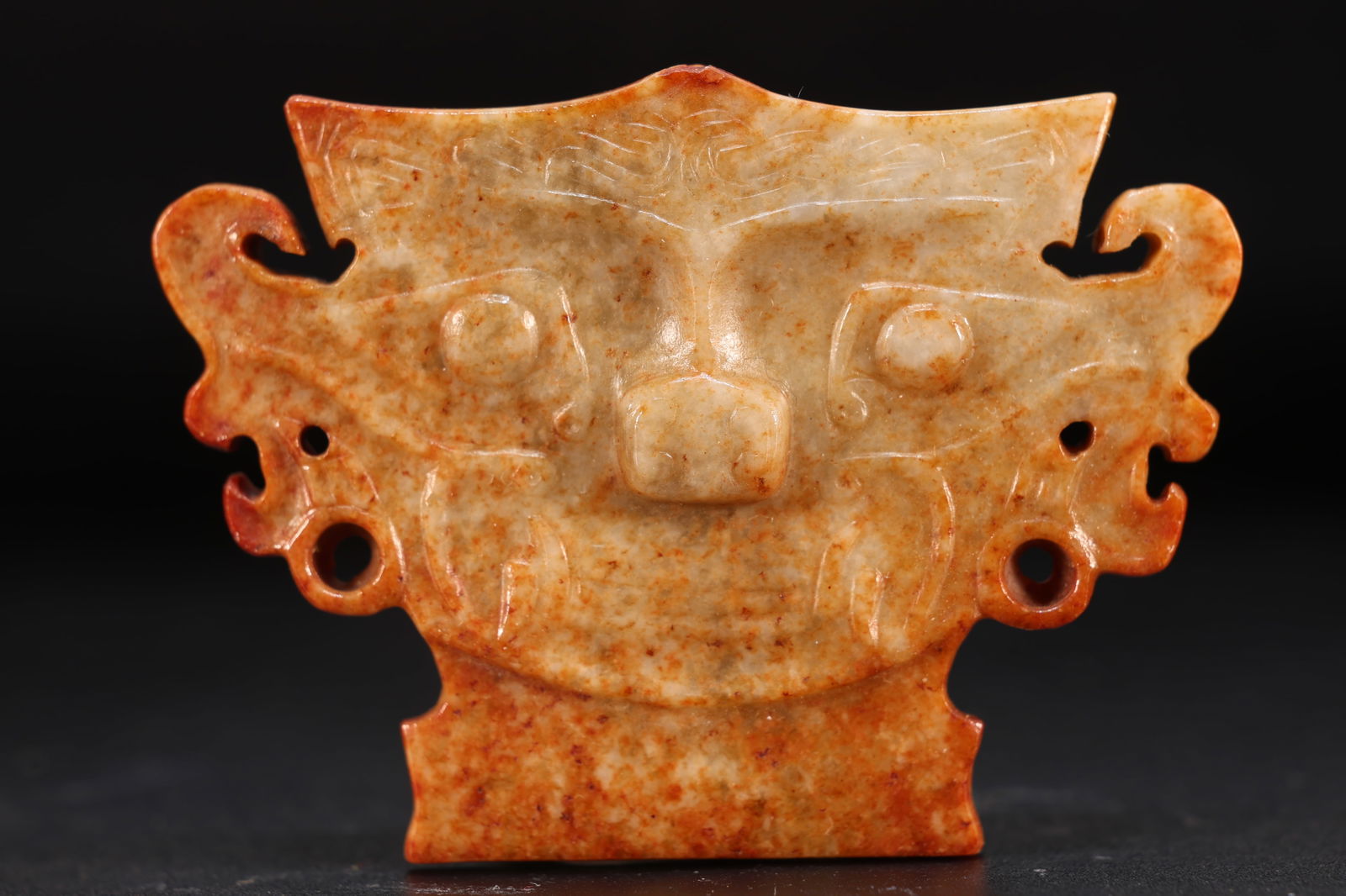 Jade Carved Beast Face Pattern Bi (1 of 4)