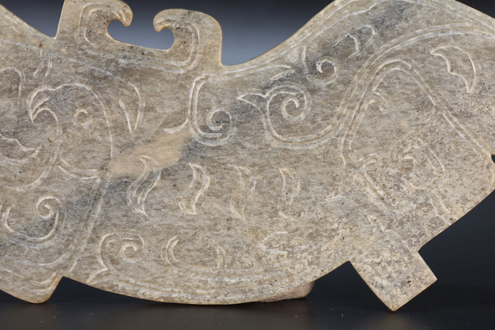 Jade Carved Bird Pattern Bi - 3