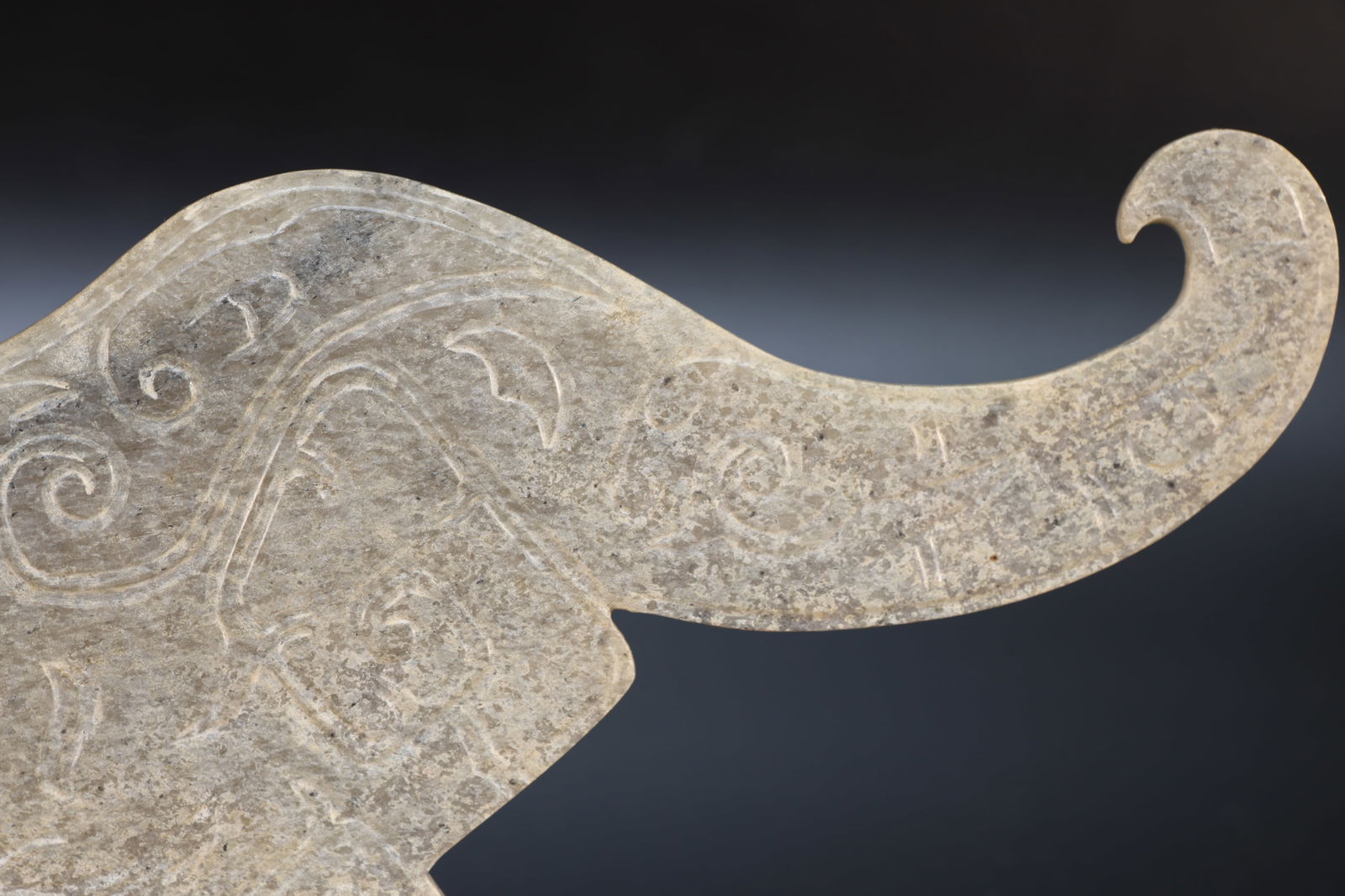 Jade Carved Bird Pattern Bi - 4