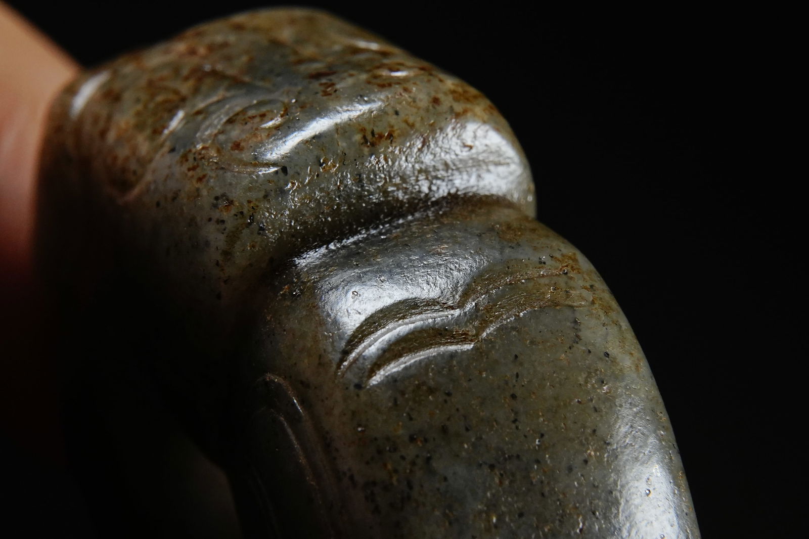 Jade Dragon Ring Pendant - 10