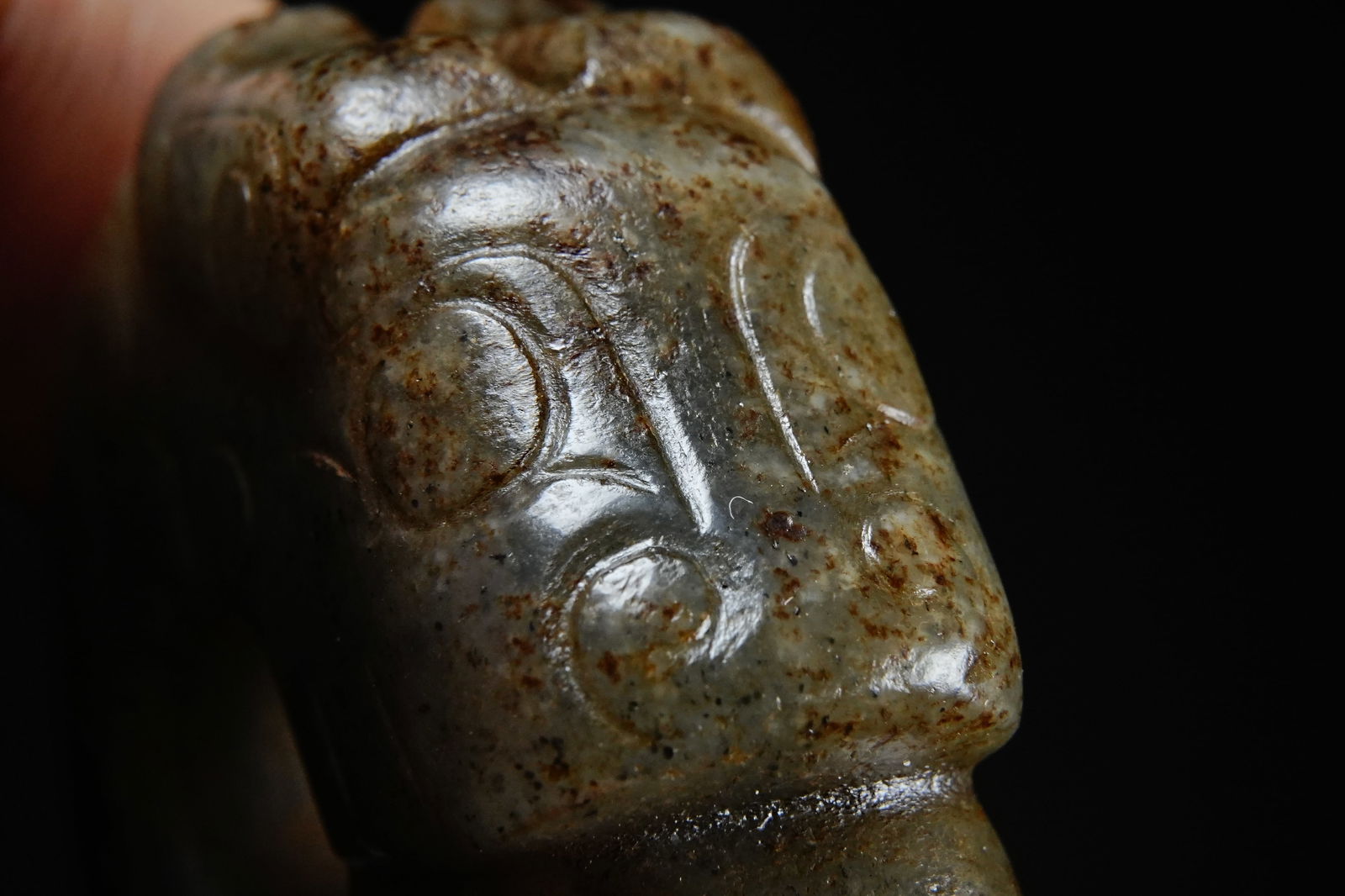 Jade Dragon Ring Pendant - 3