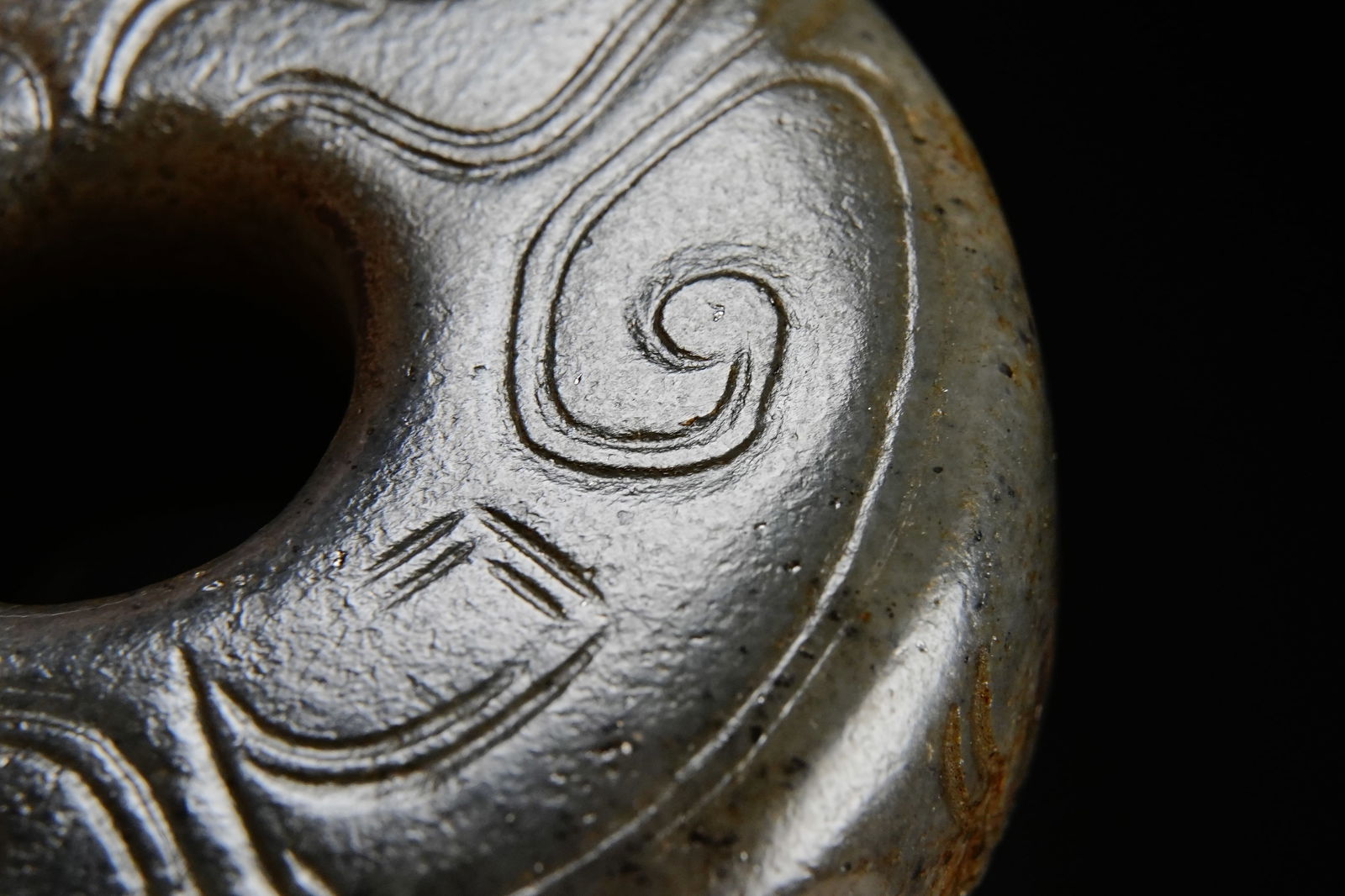 Jade Dragon Ring Pendant - 6