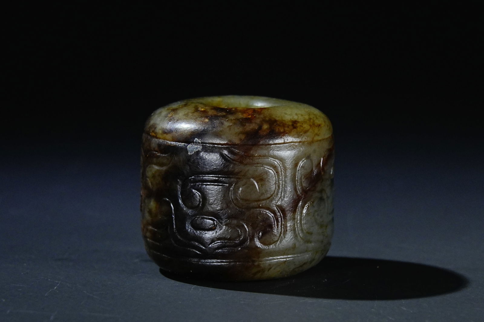 Jade Dragon with Cloud Pattern Lezi - 2