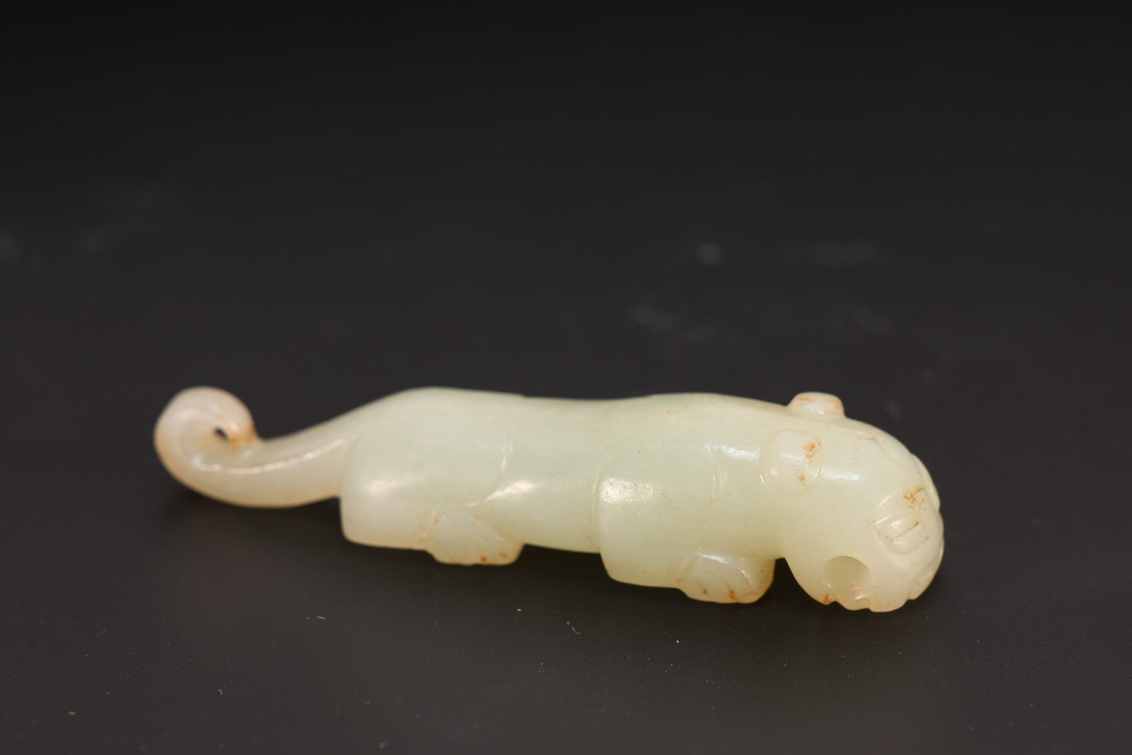 Jade Carved Tiger Shape Ornament (1 of 6)