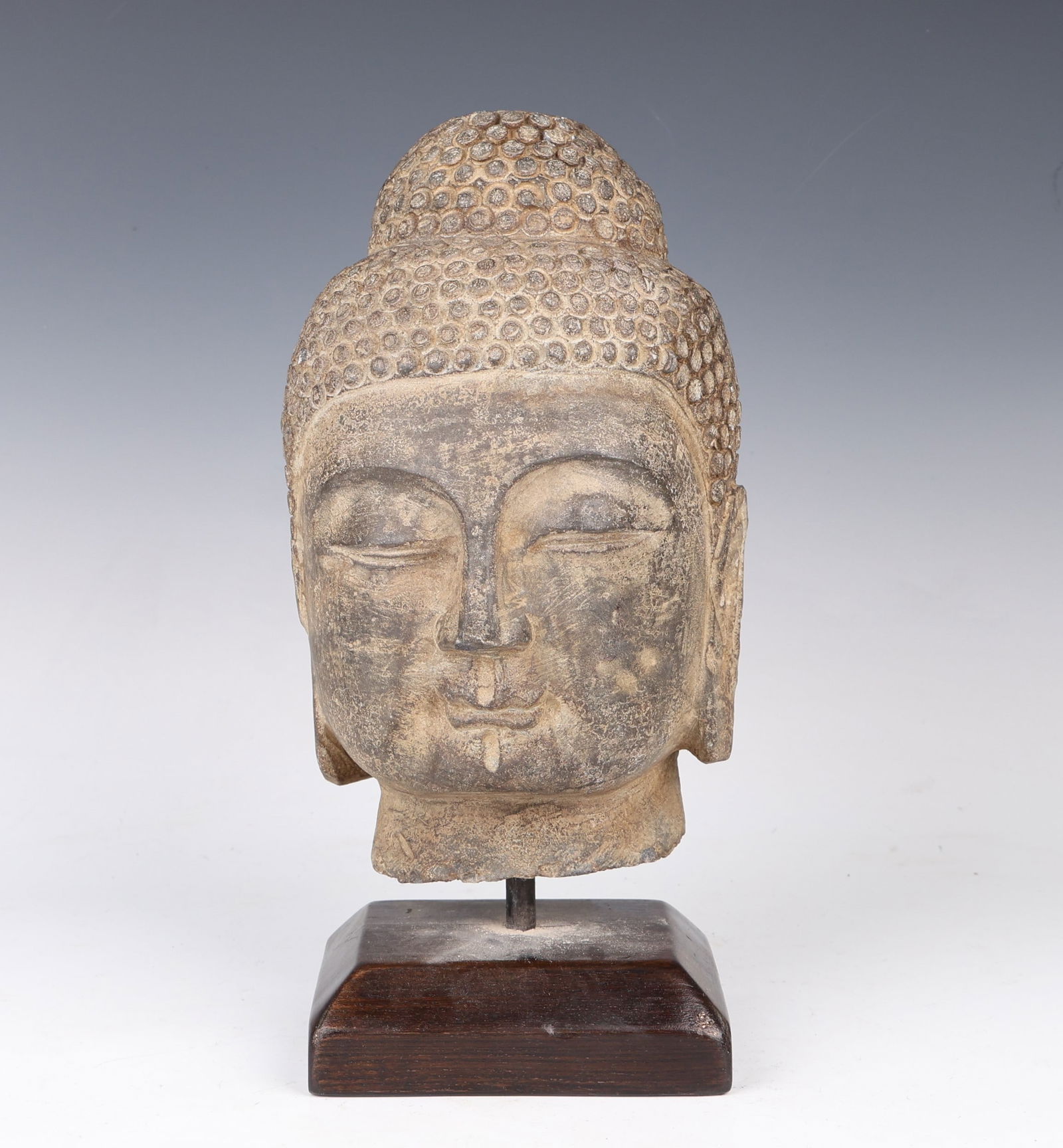 Stone Buddha Head Figure (1 of 8)