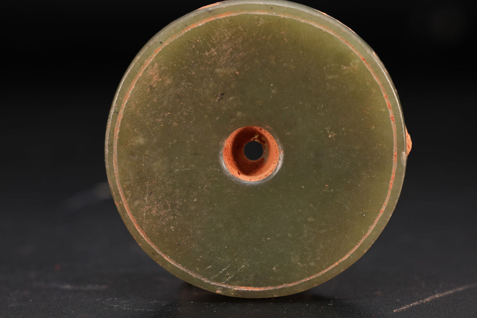 Jade Carved Bird Pattern Bi - 4