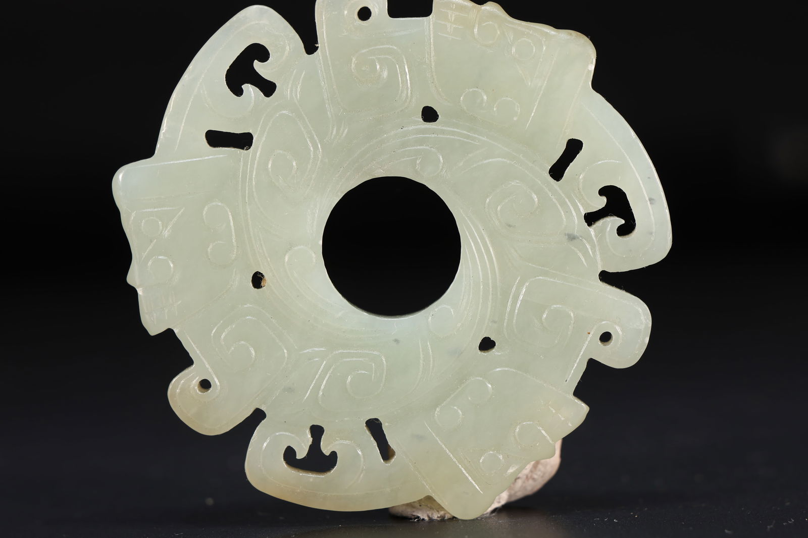 Jade Carved Character Pattern Bi - 4