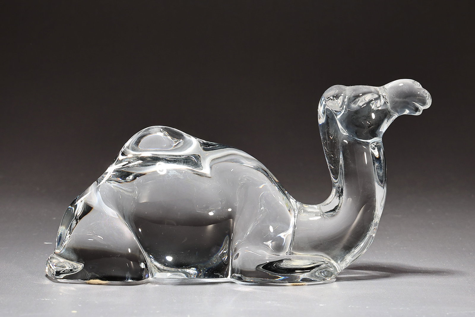 Baccarat France Clear Crystal Laying Camel Figurine (1 of 7)